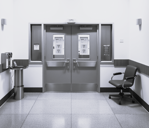 Modern replacement after asbestos fire door removal in NZ